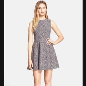 Theory Tillora Tweed Fit and Flare Dress